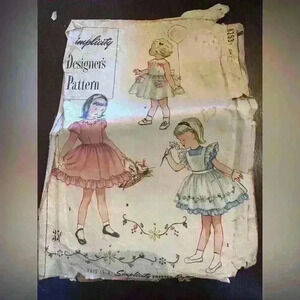 Early vintage baby girl, sewing pattern